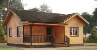 Одноэтажный дом из бруса под ключ в Вологде от HOUSE-STROY35 - проекты и цены от 132314 руб.
