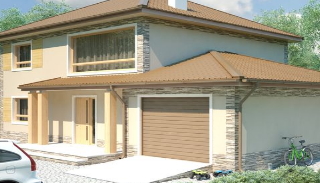 Проект дома с гаражом 150 кв. м в Вологде - Заказать от 305340 рублей | HOUSE-STROY35